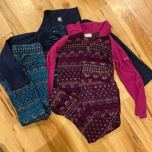Columbia girls fleece sets
